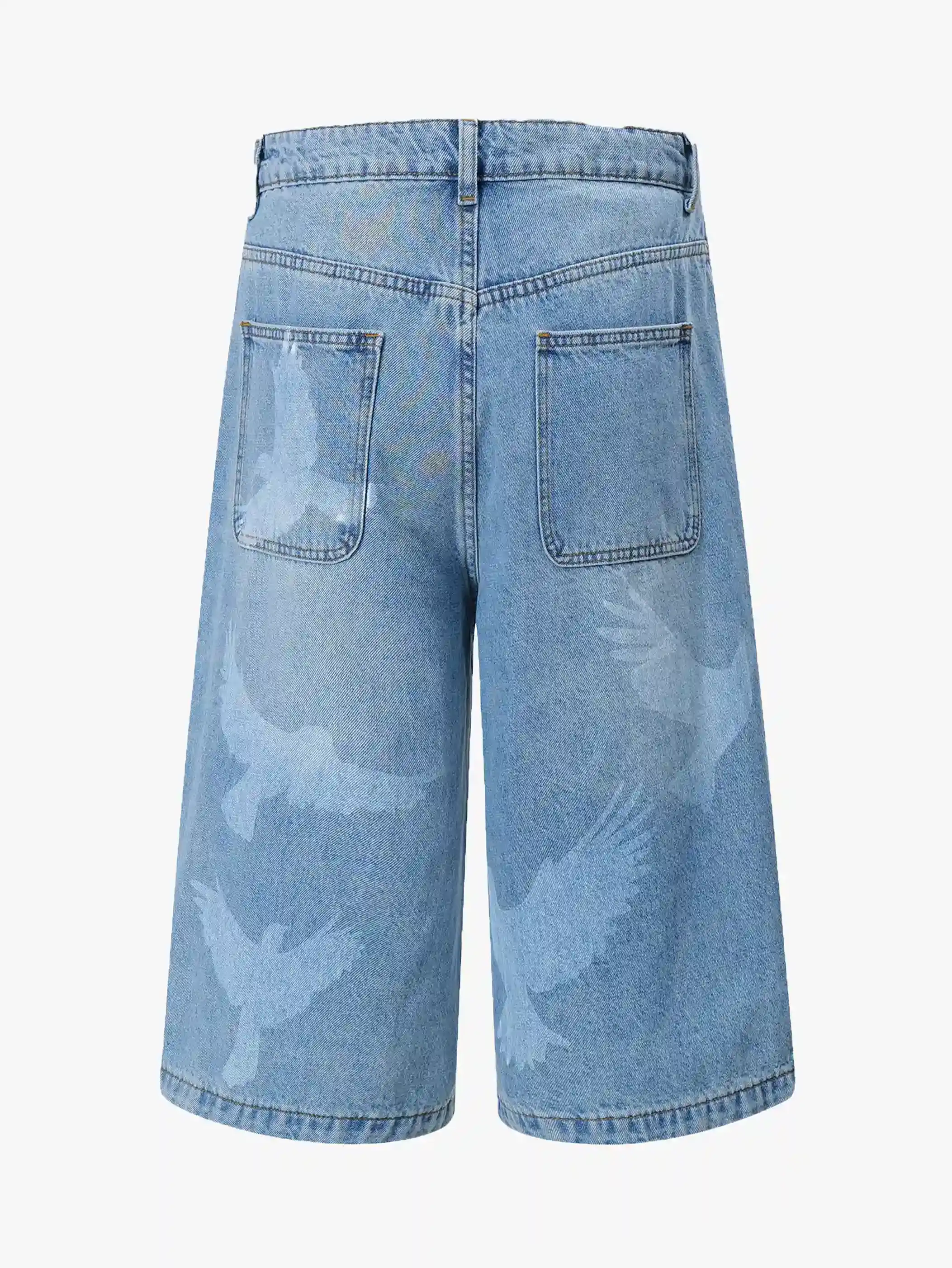Bird Flight Denim Shorts-S966 - Image 4