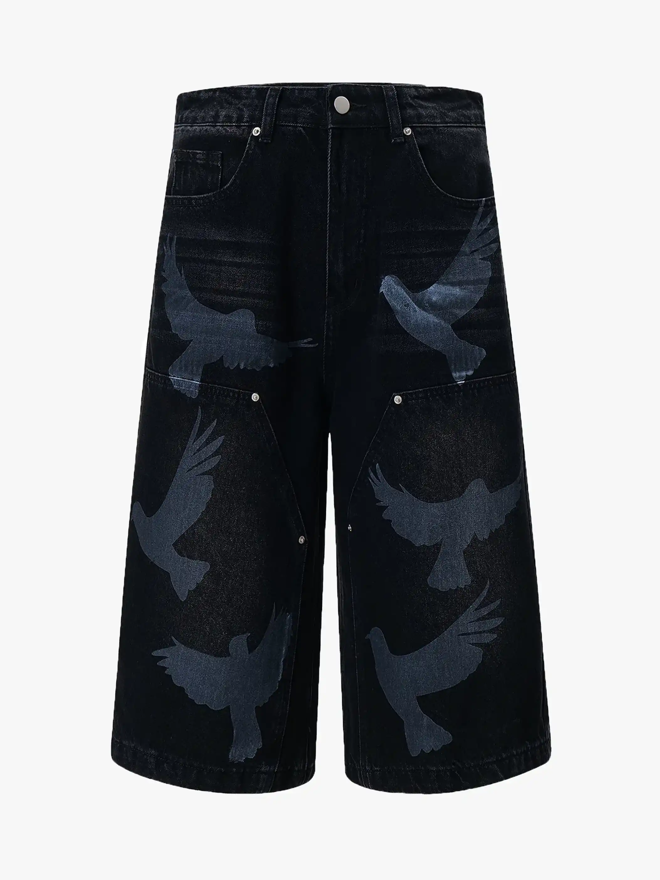 Bird Flight Denim Shorts-S966 - Image 6