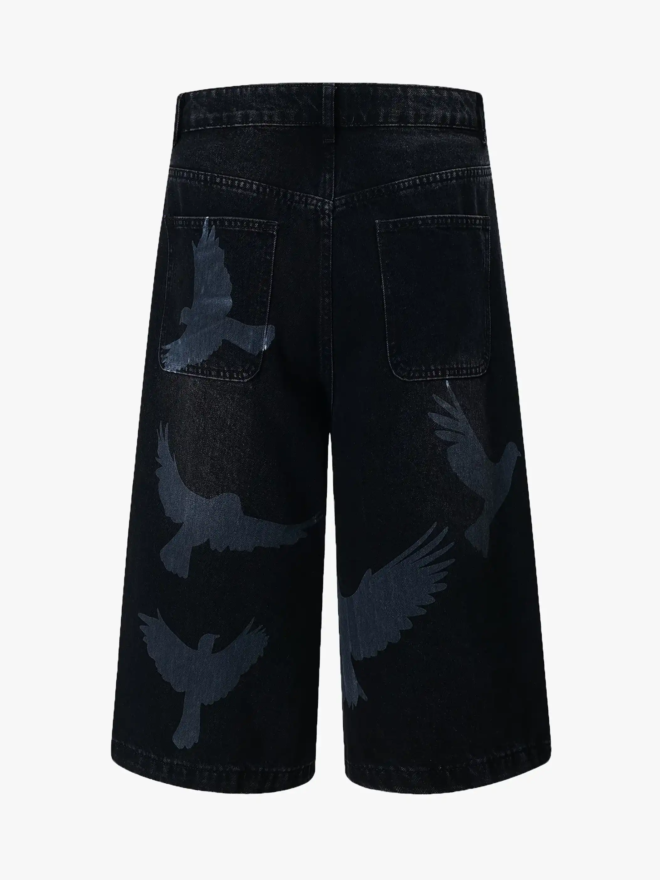 Bird Flight Denim Shorts-S966 - Image 8