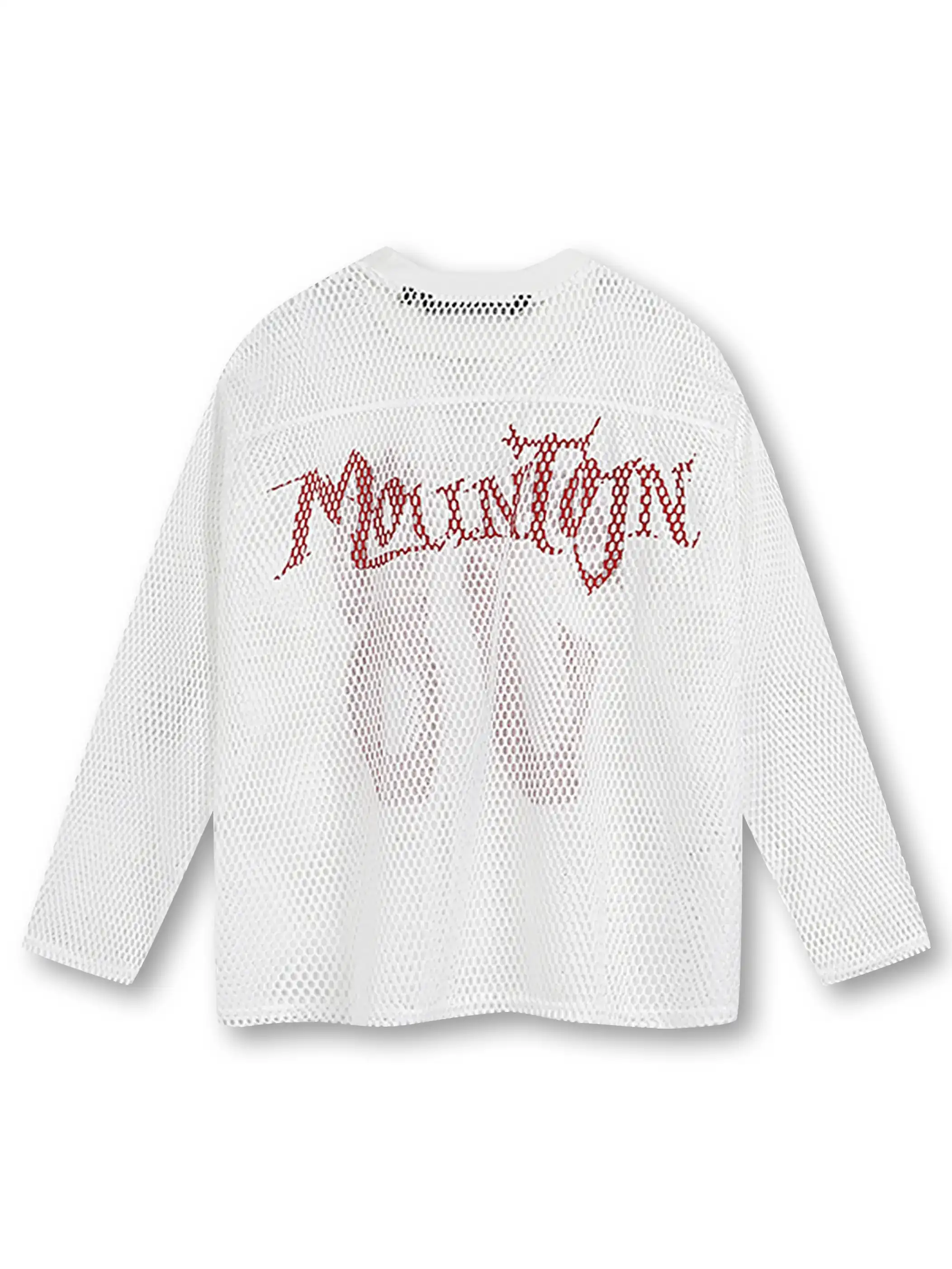 Bold Graphic Mesh Long-Sleeve Top-S906 - Image 7