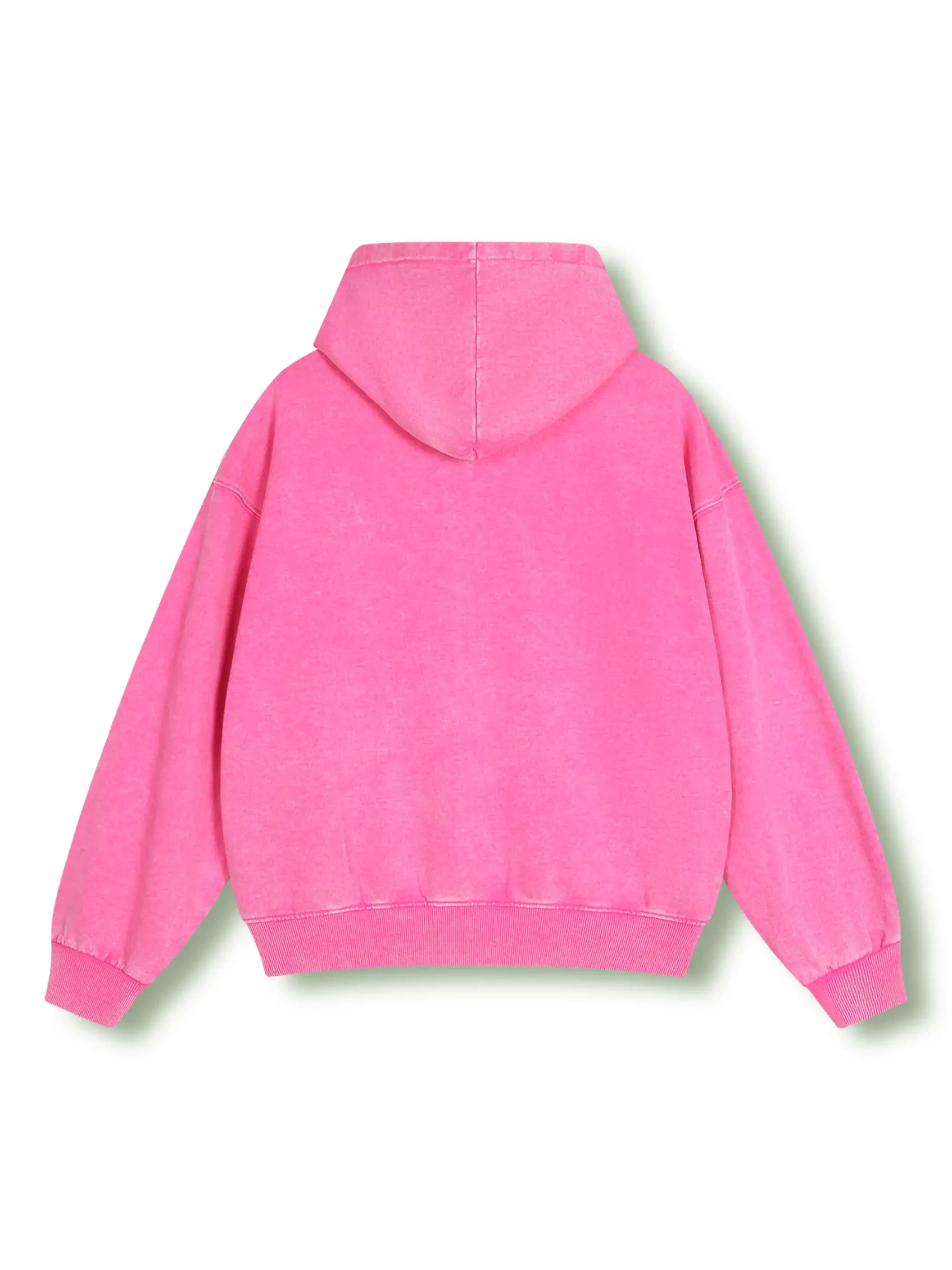 Bold Lip Graphic Pink Hoodie with Zipper - 029 - Image 3
