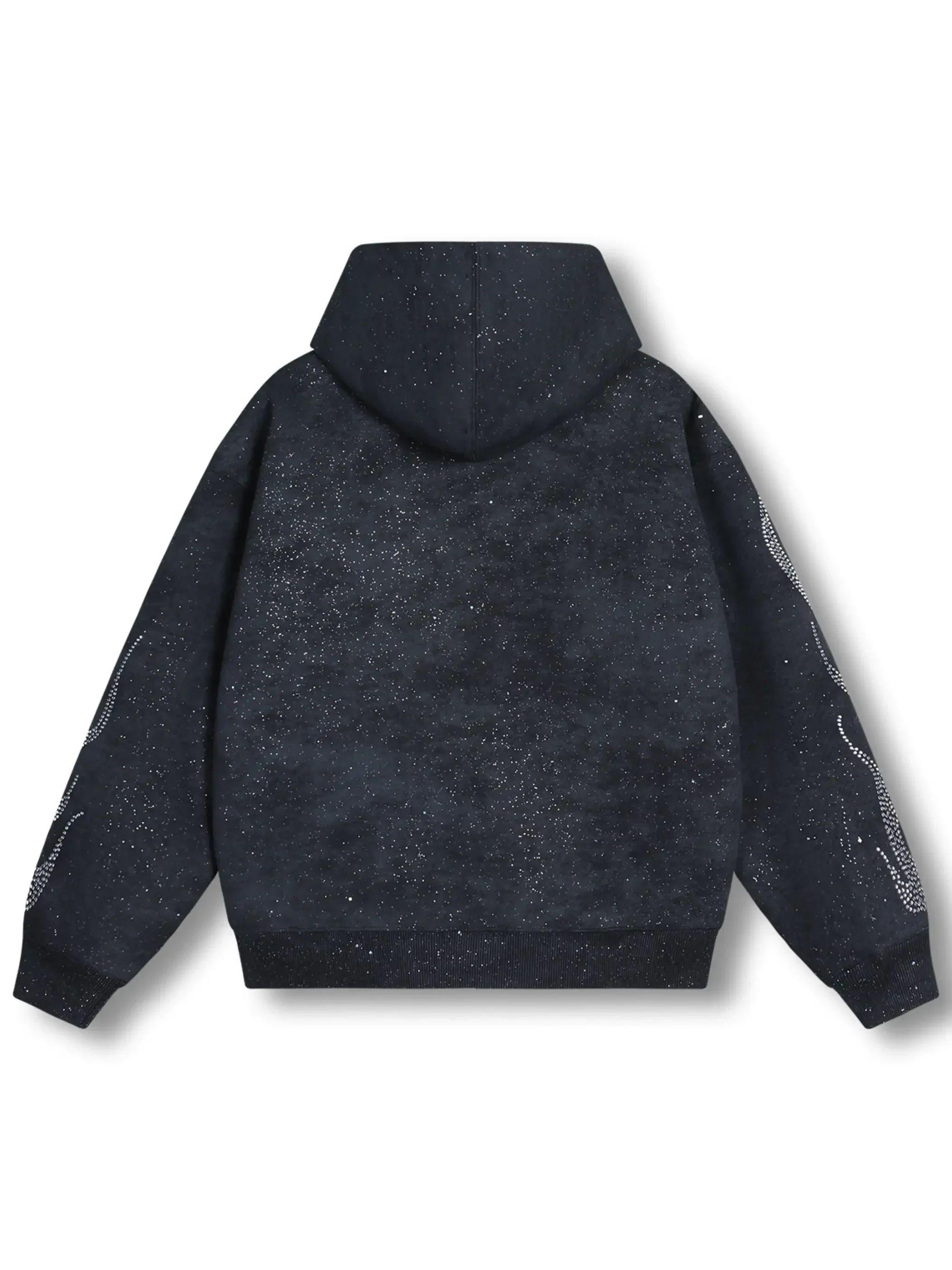 DOUBLECRAZY Flame Man Diamond Gradient Vintage Hoodie-043 - Image 5