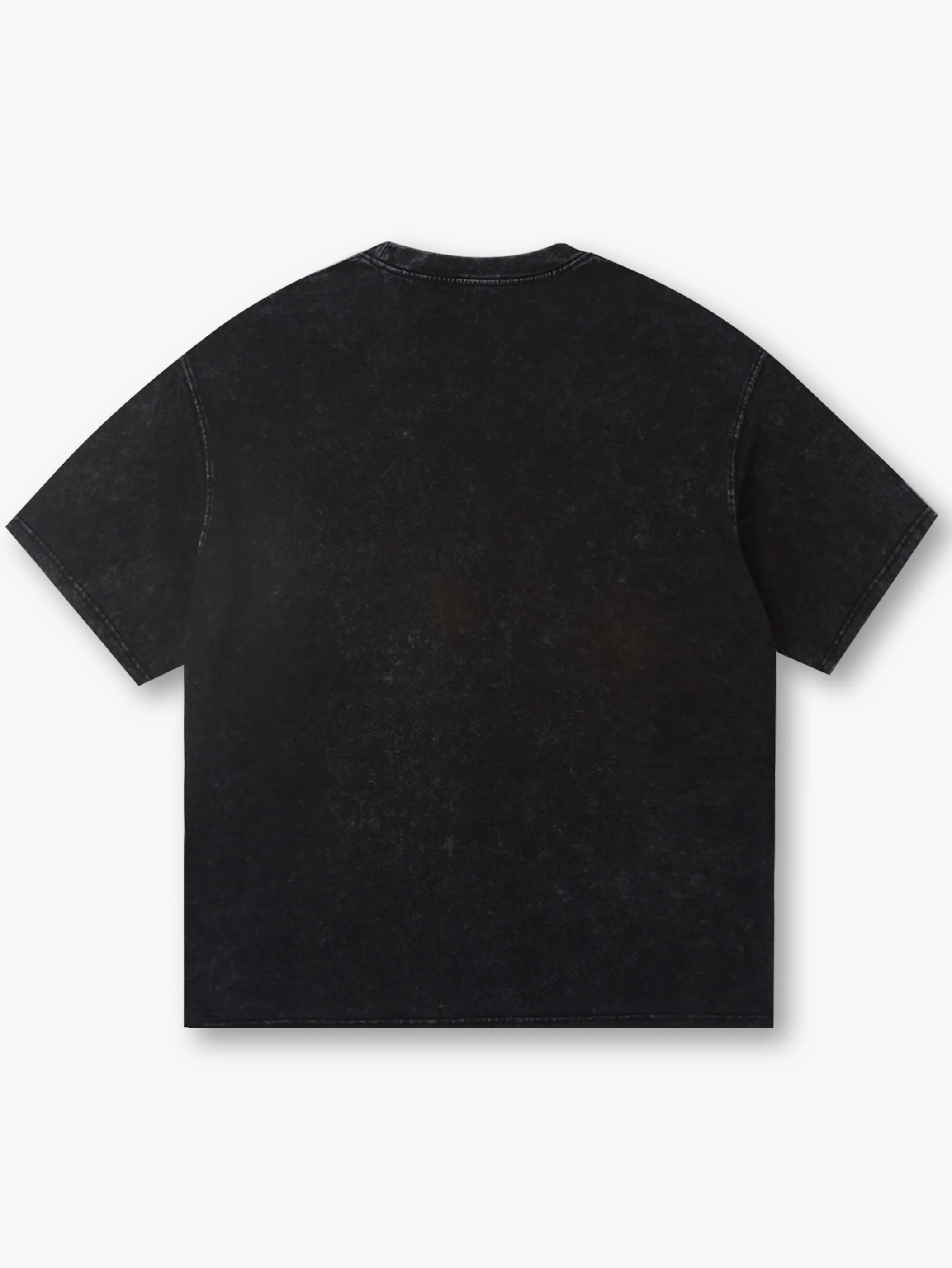 DOUBLECRAZY Flame Two-Faced Man Diamond Distressed Vintage T-shirt-044 - Image 5