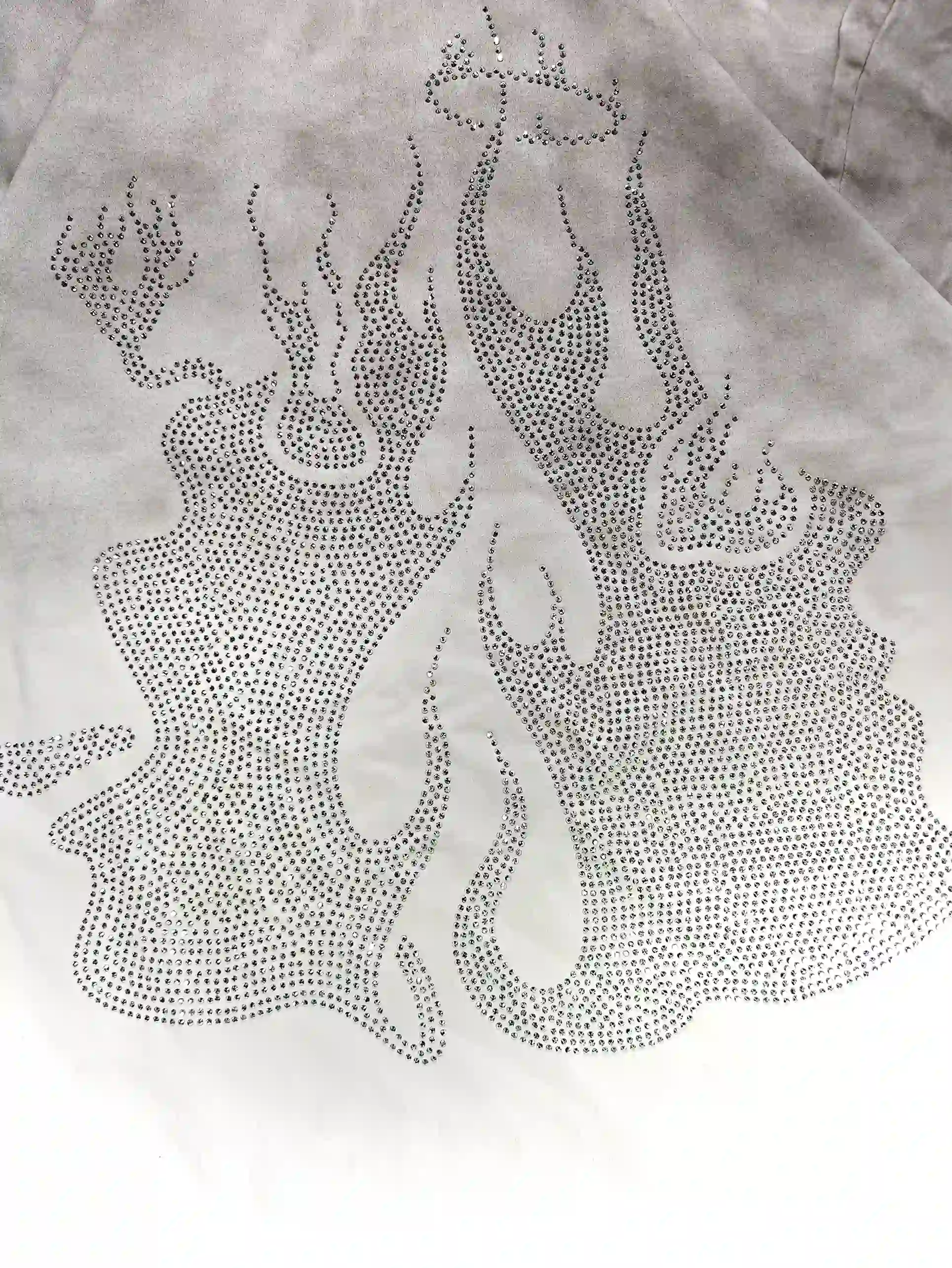 DOUBLECRAZY Flame Man Diamond Gradient Vintage T-shirt-041 - Image 3