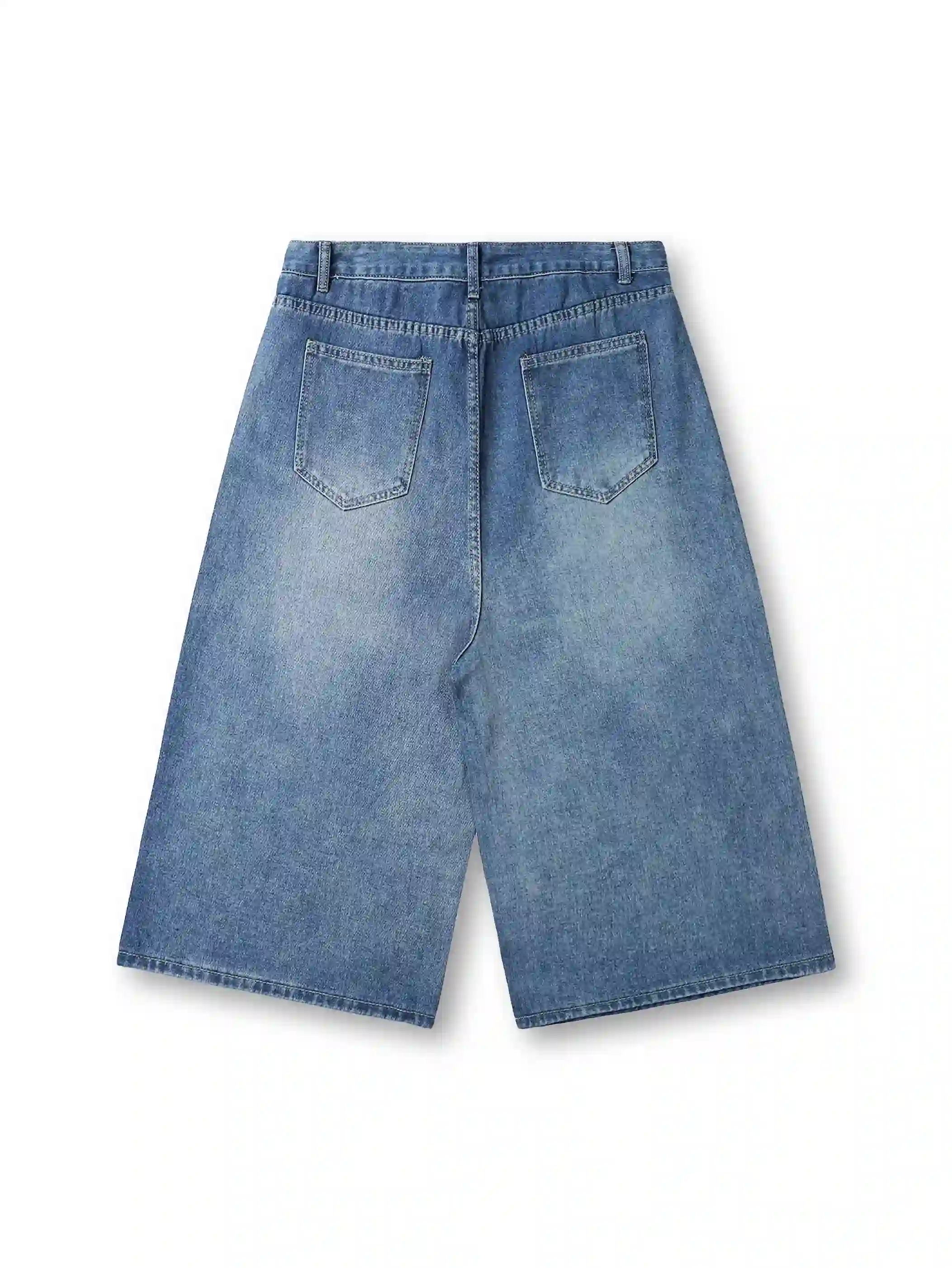Shining Cross Denim Shorts-198 - Image 6