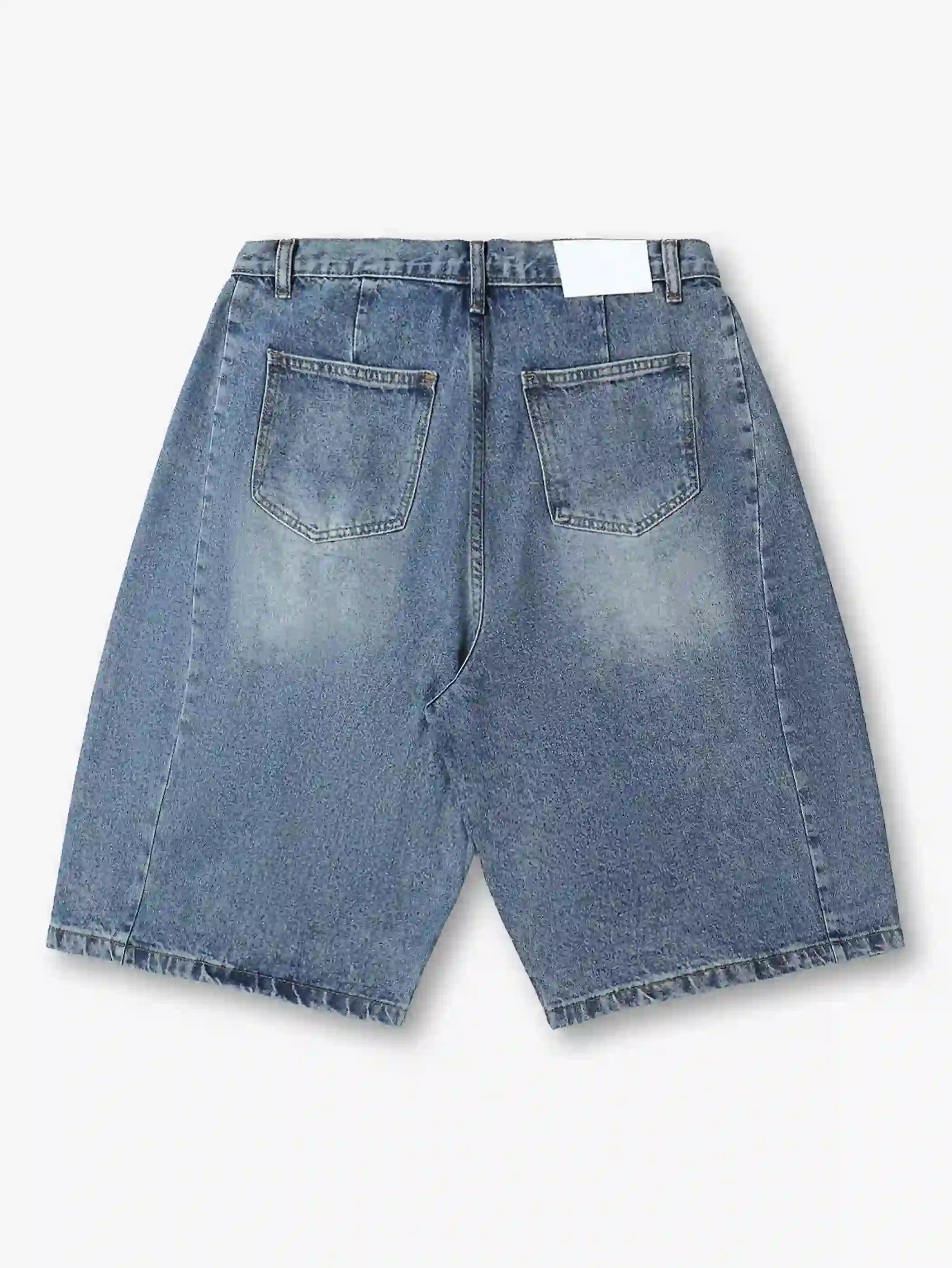 Sparkling Crystal Denim Shorts-197 - Image 8