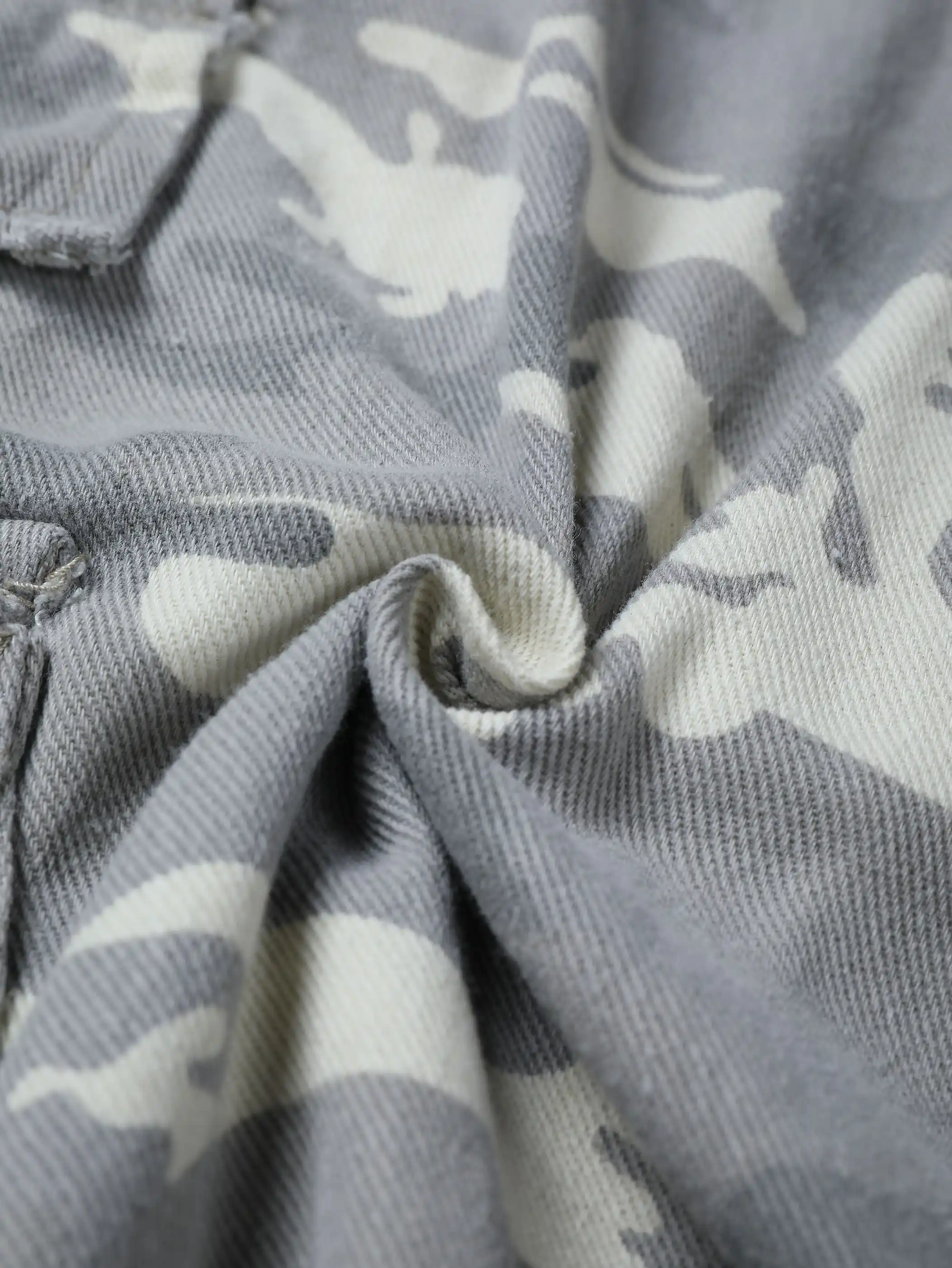 Streetwear Wide Leg Camo Cargo Shorts-S1037 - Image 7