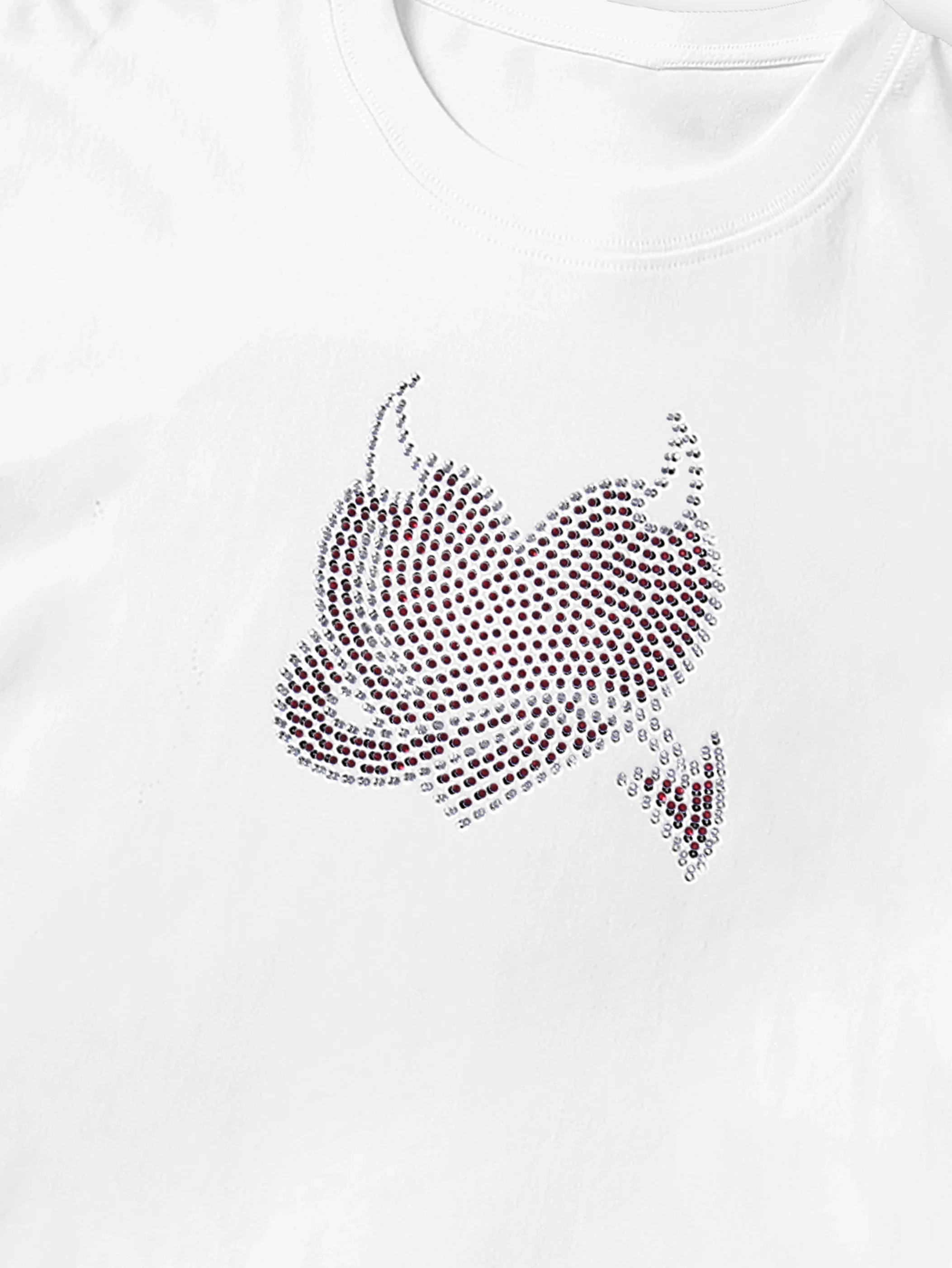 Trendy Studded Heart Devil Graphic T-Shirt-S140 - Image 8